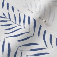 Boho Palms Leaves Pattern in Blue