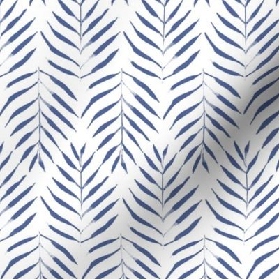 Boho Palms Leaves Pattern in Blue