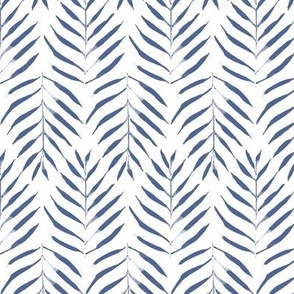 Boho Palms Leaves Pattern in Blue