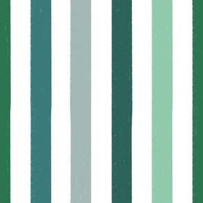 Medium Stripes Vertical - Green