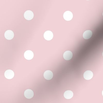 Cotton candy pastel pink polka dots white