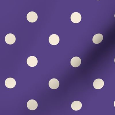 Grape purple white polka dots