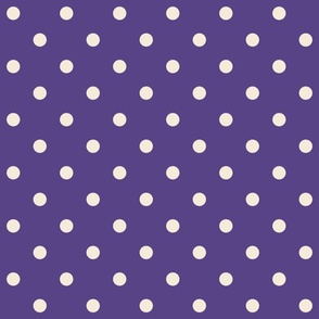 Grape purple white polka dots