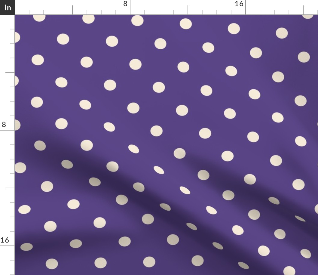 Grape purple white polka dots