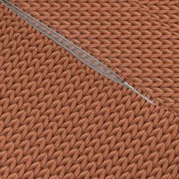 Terracotta solid knit small