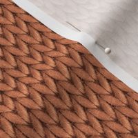 Terracotta solid knit small