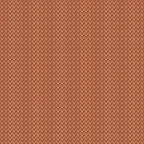 Terracotta solid knit small