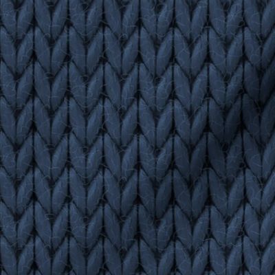 Large knit Navy Blue
