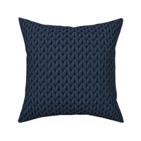 Large knit Navy Blue