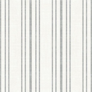 AEGEAN MULTI TICKING STRIPE GREY