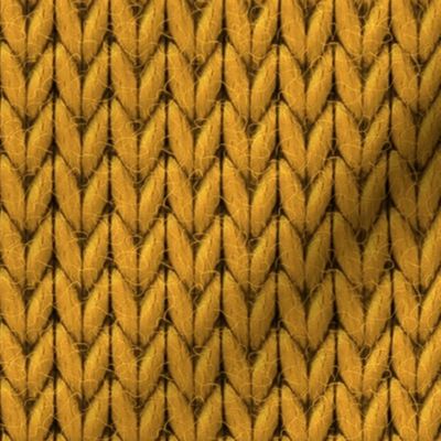 Large knit Desert Sun Yellow
