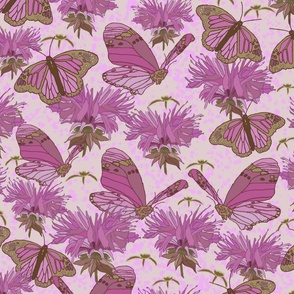 CT2172 Butterfly Garden Purple Tan 