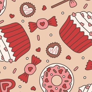 Red Valentine's Day Sweets (Large Scale)
