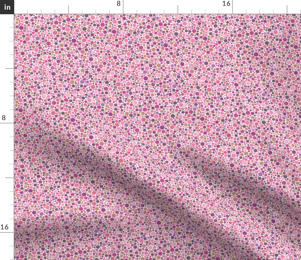 half-size ishihara dots in pinks