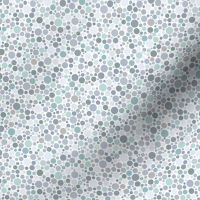 half-size ishihara dots in greyed blues