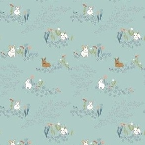 Bunny Flowers Blue-01