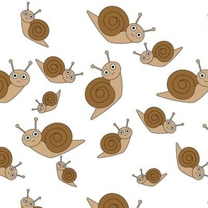 Smaller Snail Pattern White