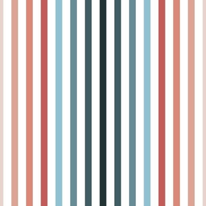 Medium // Ombre Vertical Stripe - Pink & Blue 