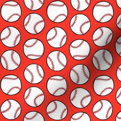 baseballs - red