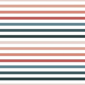 Small // Ombre Horizontal Stripe - Pink & Blue 