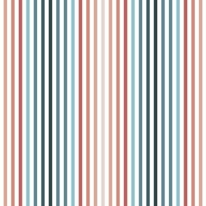 Mini Micro // Ombre Vertical Stripe - Pink & Blue 