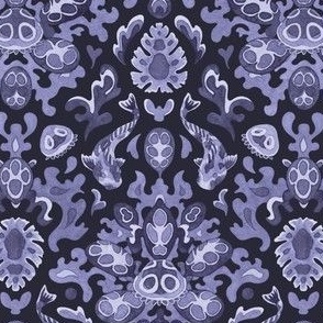 (small) Victorian underwater tropics - violet