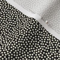 Random Dots - Yellow Cream on Black (Matches Tweedle Dee)