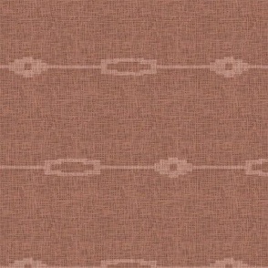 Southwestern Geometric Stripe on rose terra cotta