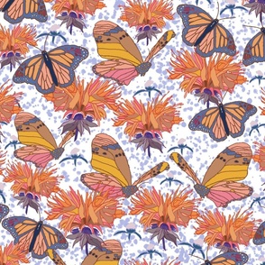 CT2174  Butterfly Garden Orange Purple