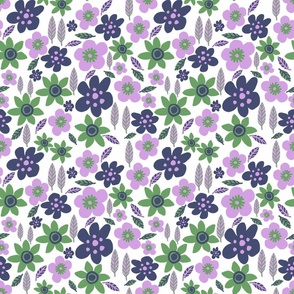 CT2124 Fall Flowers Pink Green 