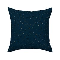 Doodle Stars - Gold on Navy