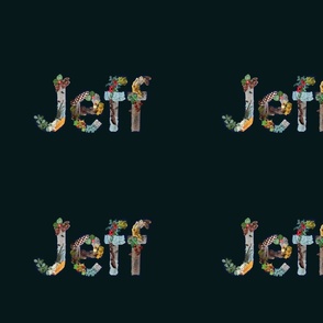 Jeff Floral Name Space by Terrene Garden 