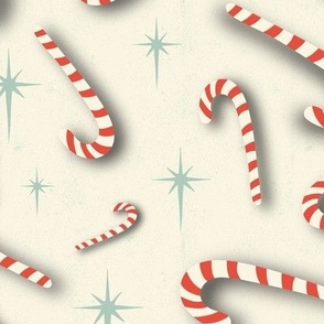 Candy Cane Dreams Christmas Cream Large Scale