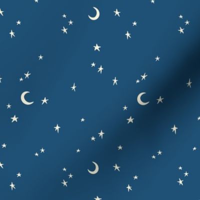 Moon and Stars // RoyalBlue