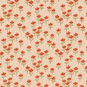 Flower Field - Antique Peach