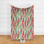 Retro Christmas Deco Lines Pattern - Medium