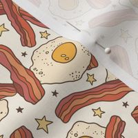 Bacon & Eggs with Stars on Cream (Medium Scale)