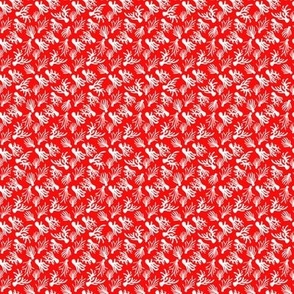 Seaside Dreams: Hand-Drawn Abstract Coral Print Design for Vibrant Soft Furnishings (Small)