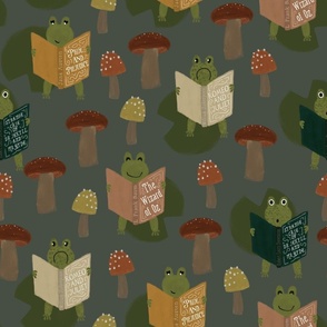 8522 frogs reading classic novels