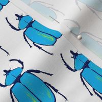 Jewel Bugs - turquoise & navy