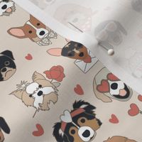 Love Notes Valentine Puppy Dogs Neutral