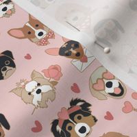 Love Notes Valentine Puppy Dogs Pink