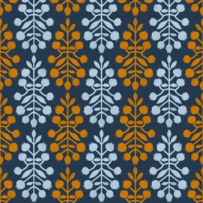 folk pattern on a navy blue background 6