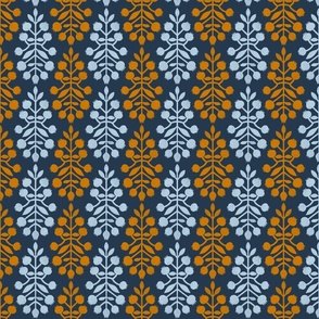 folk pattern on a navy blue background 4