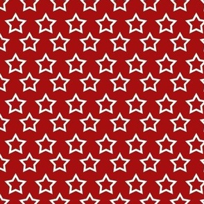 Christmas red white stars