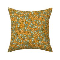 Ditsy Doodle Floral - Ochre
