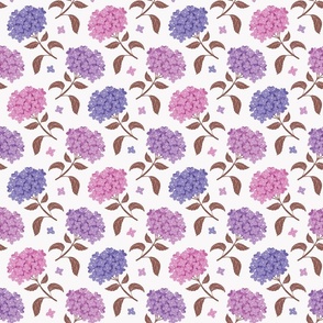 Hydrangea - purples (medium)