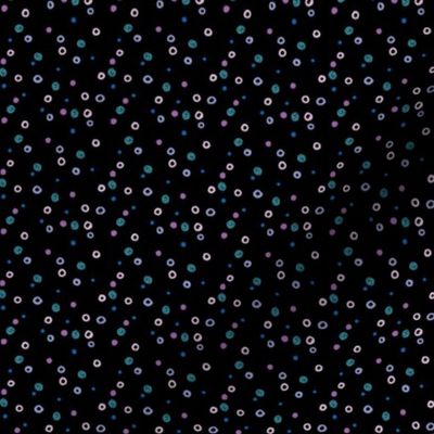 Wee Ditzy Dots: plain and black