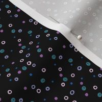 Wee Ditzy Dots: plain and black