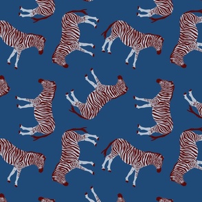 Funky Zebras Red